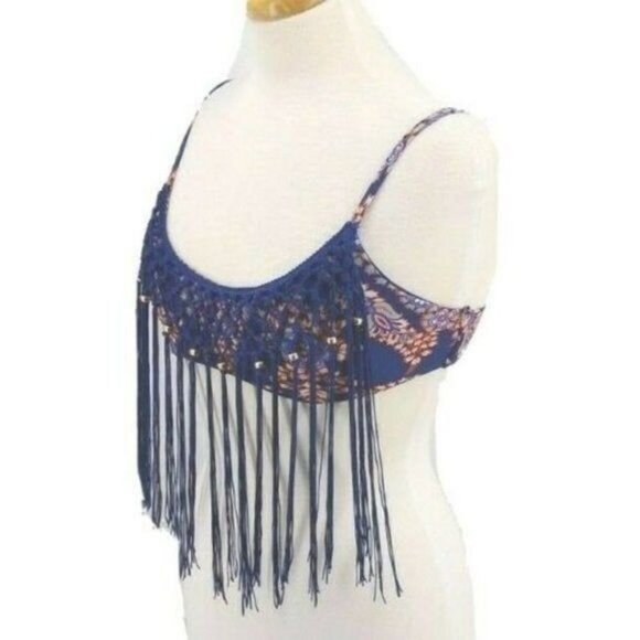 ASOS Mix and Match Bralette Bikini Top with Fringe - Picture 2 of 10